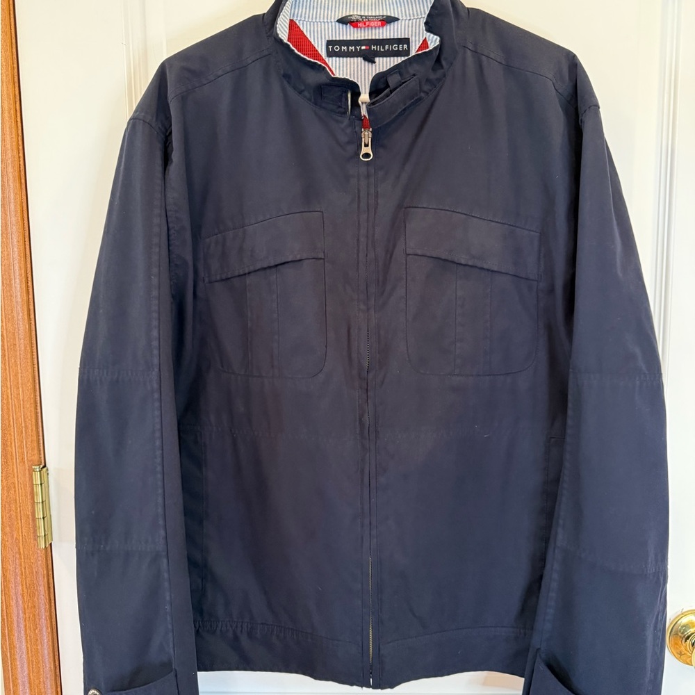 Tommy Hilfiger Men's Dark Blue Lightweight Jacket